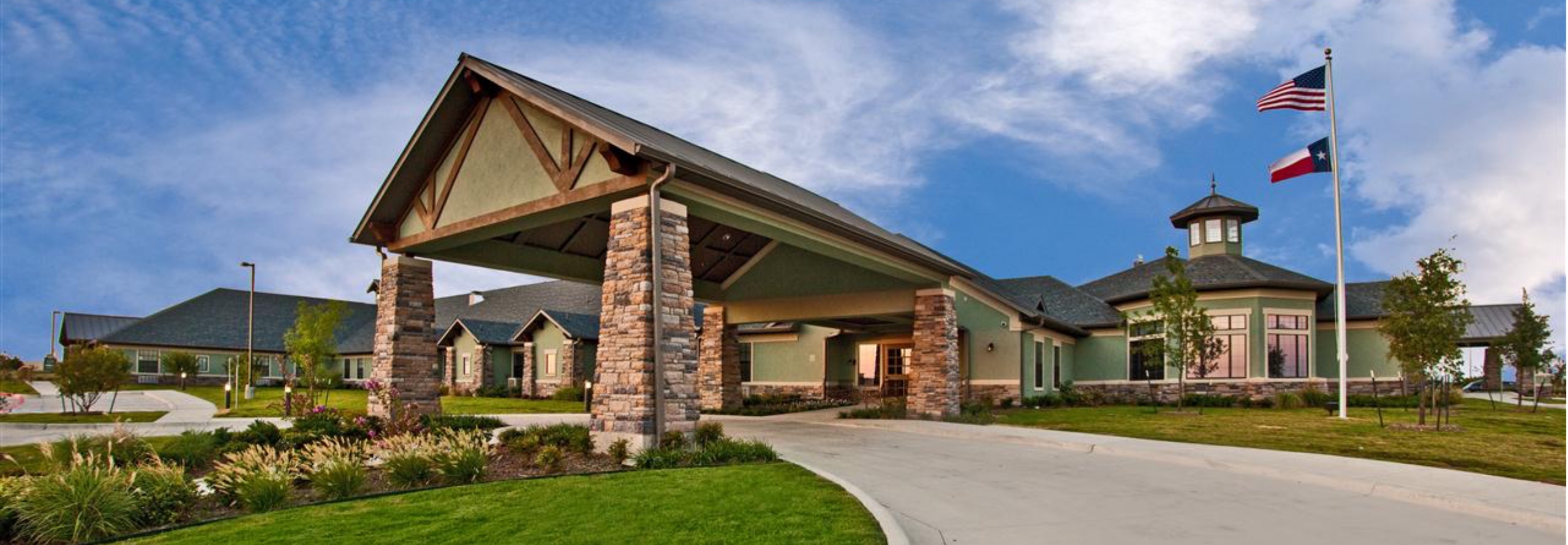 Main entrance of The Belmont at Twin Creeks