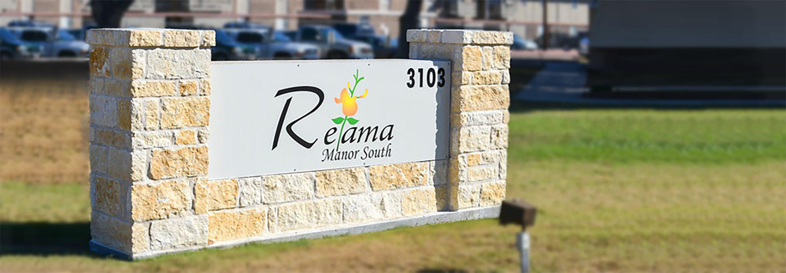Retama Manor facility sign